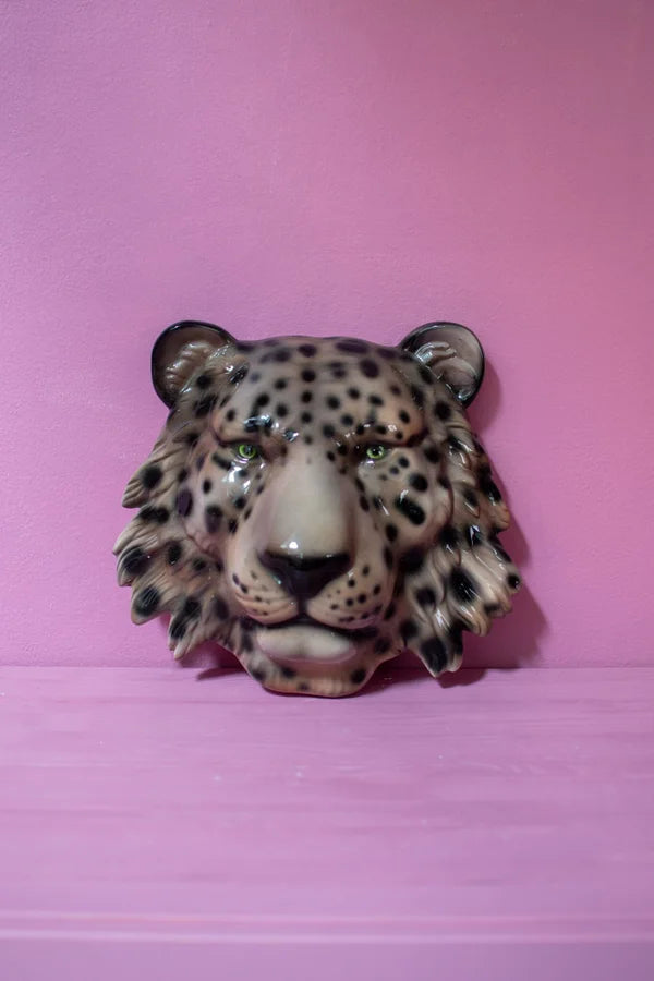 Leopard wall dark brown