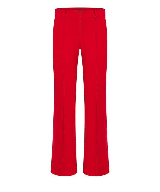 vooraanzicht rode broek