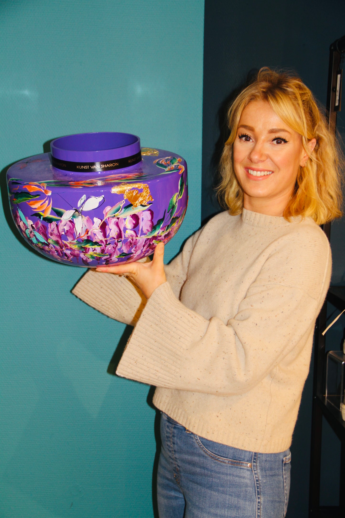 Vaas “ Kunst van Sharon “