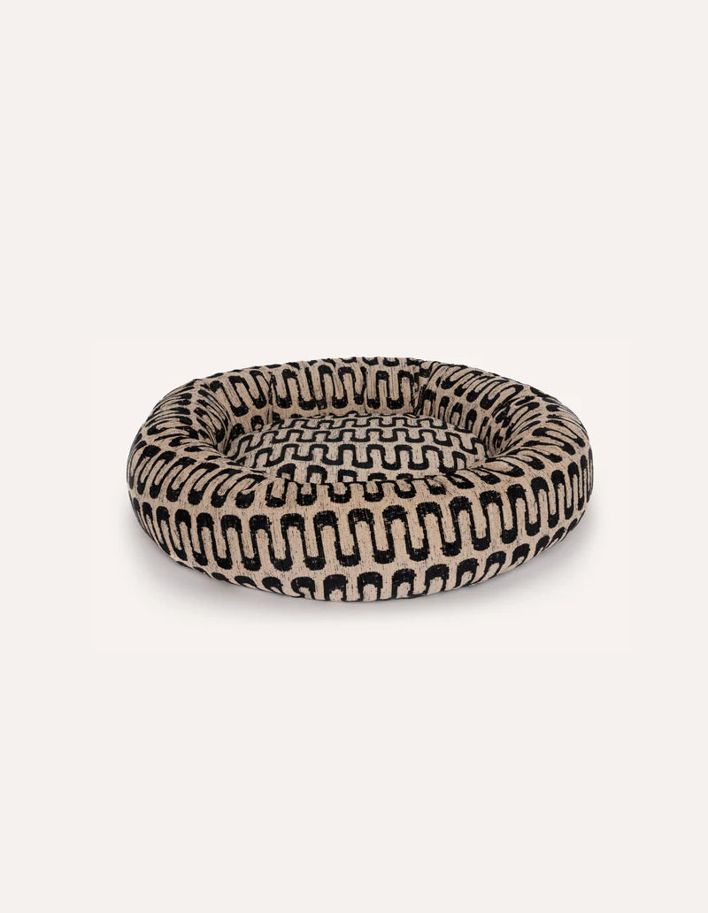 Hondenmand Retro Wave Round