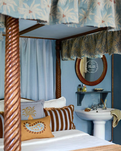 Sierkussen Palais Jackie Antiek Blauw & Spice